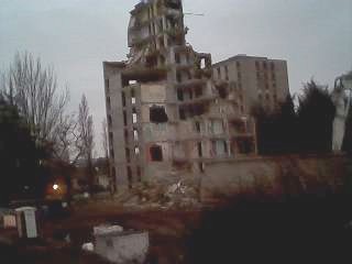Immeuble en destruction